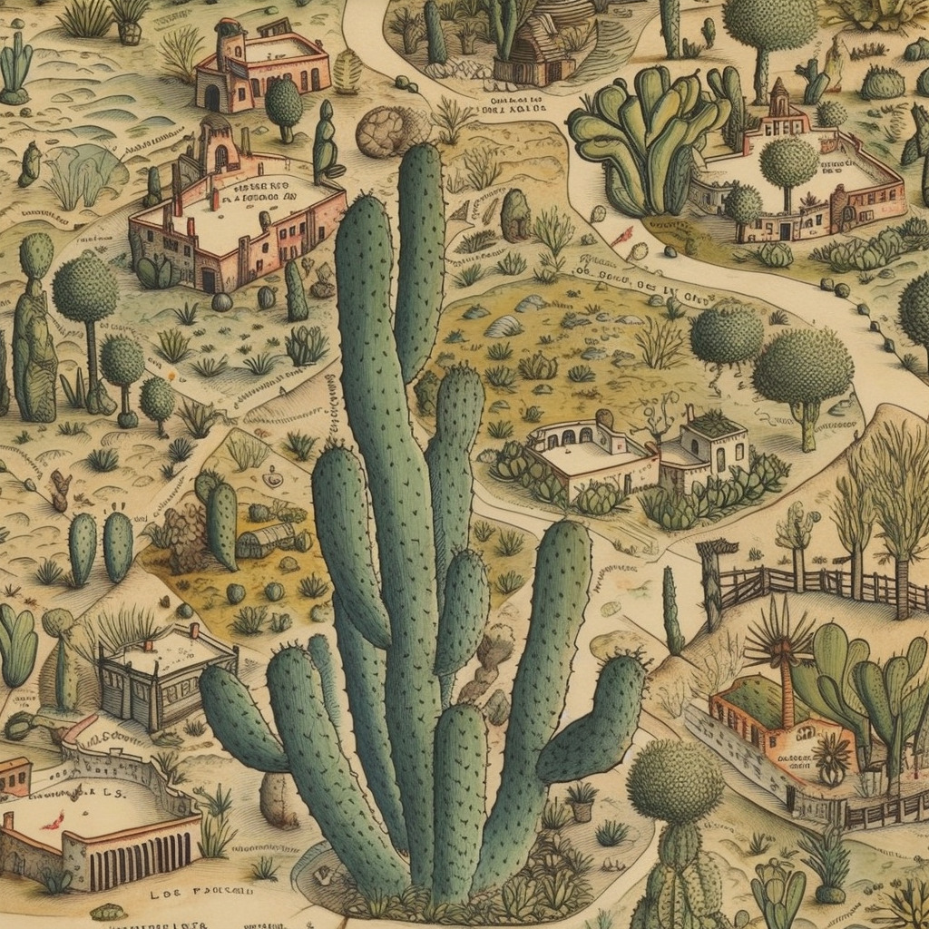 Cacti on the Map: An Illustrated Journey through Historical Cartography 
