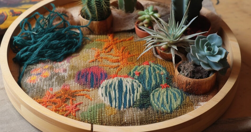 Incorporating Cacti into Woven Tapestry Projects