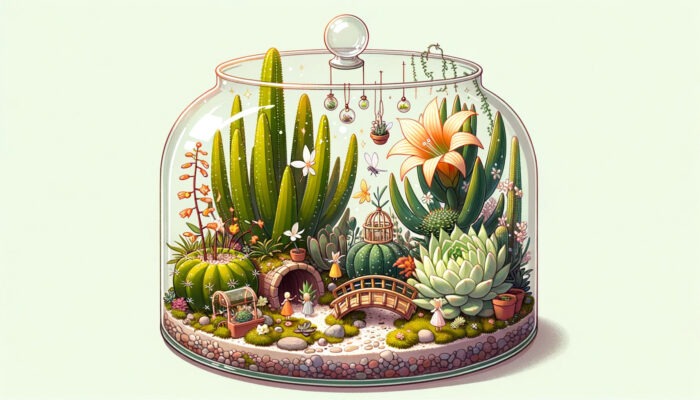 Arranging Rauhocereus in Terrariums and Fairy Gardens