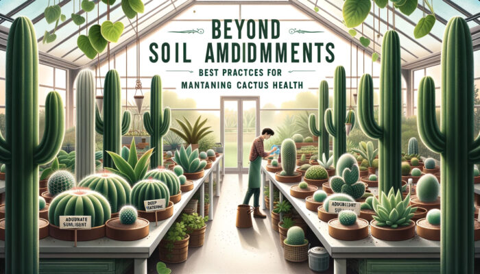 Beyond Soil Amendments Best Practices for Maintaining Cactus Health